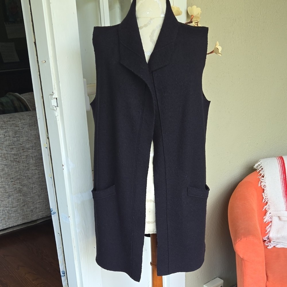 Eileen Fisher Black Vest